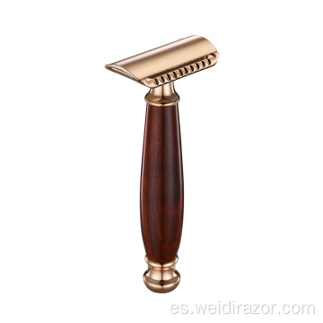 Cuchilla de afeitar de madera Baili Twin Blade Razor